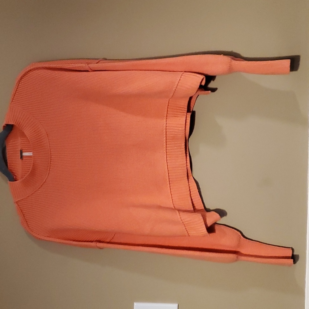 Free People Easy Street Crop Pullover Sweater In Guava Juice Size XS - Picture 4 of 10